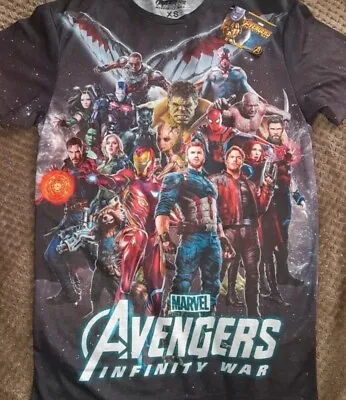 Mens Marvel Avengers T Shirt Size XS Slim Fit T Shirt New With Tag • £3