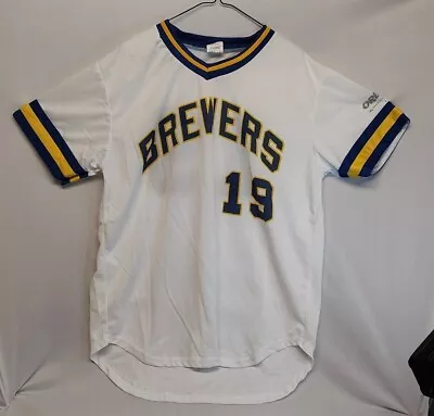 ROBIN YOUNT Milwaukee Brewers MLB Baseball Jersey 1970's Look SGA Adult XL • $19.95