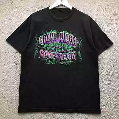 HOT_SALE!! Grave Digger Race Team Monster Jam T-Shirt All Sizes • $25.99