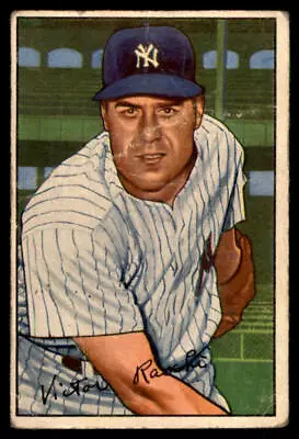 1952  Bowman #37 Vic Raschi (rounded Corners & Creases) • $6