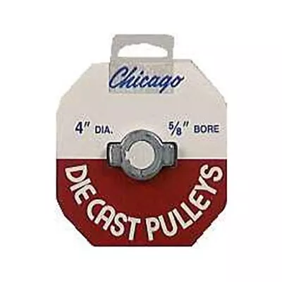 Chicago Die Casting 400A 5/8 4  Single V Groove 5/8  Pulley • $56.62