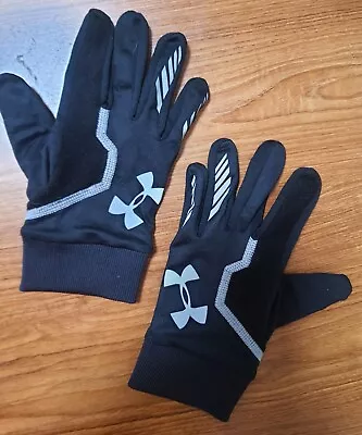 Under Armour Black Gloves Tech Touch Print Touch Screen Size Small • £15.99