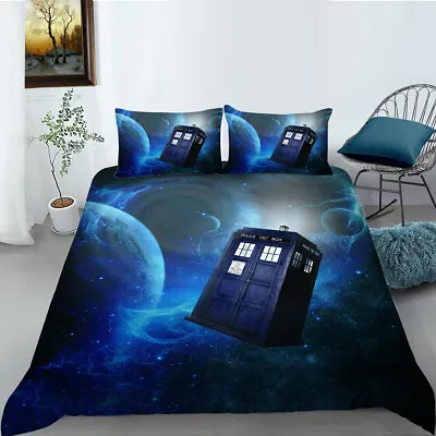 £12.68 • Buy Doctor Who Tardis Quilt/Doona/Duvet Cover Pillowcase Bedding Set