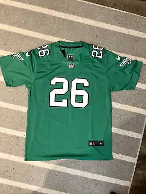 NWT  Saquon Barkley Philadelphia Eagles Kelly Green Jersey Men's Size Large • $52