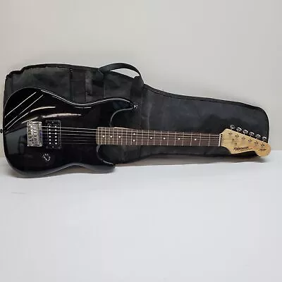 Fender Starcaster Mini Strat Black Electric Guitar With Gig Bag • $24.99