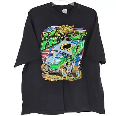 VINTAGE Steve Kinser Shirt 3XL The King Double Sided National Sprint Tour • $26.57