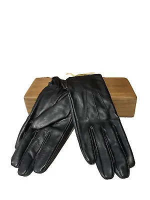 Accessorize Black Real Leather Gloves Size S/m New £20 • £12.99