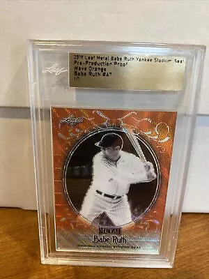 Leaf Metal Babe Ruth 1/1 • $1.30