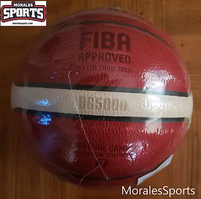 Molten B7G5000 FIBA Premium Leather Basketball Size 7-29.5   - US Seller • $104.99