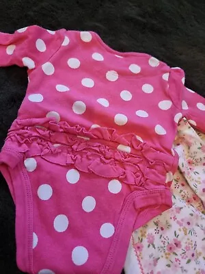 2 X Baby Girls Long Sleeve Vests • £1.50