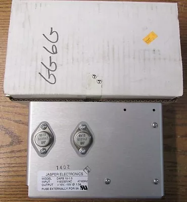 NEW NOS Jasper Electronics DAPS 15-1.3 Power Supply 115/230 VAC 47-63Hz • $200