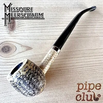Missouri Meerschaum Shire Cobbit Demi-Churchwarden Corn Cob Pipe Black Shimmer • $34.99