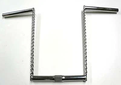$65 • Buy Lowrider Chopper BMX Beach Cruiser Triple Square Twist 25 X 14 Handle Bar Chrome