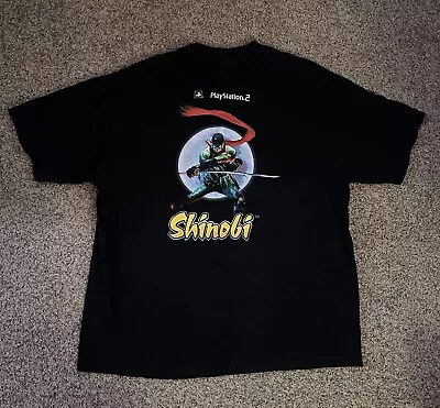 Vintage SEGA Shinobi Playstation 2 PS2 Video Game Promo T-Shirt Mens Size XL • $99.99