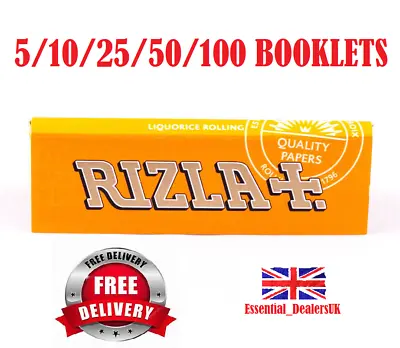 GENUINE RICH Liquorice RIZLA Cigarette Smoking Rolling Papers 1/5/10/25/50/100 • £43.99