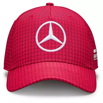 Mercedes AMG Petronas F1 Lewis Hamilton Baseball Hat Red • $54.99