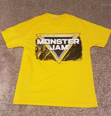 Vintage Monster Jam T Shirt Size Large L Vtg Retro 2000s 90s Truck Grave Digger • $19.99