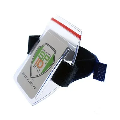 $9.99 • Buy Heavy Duty Waterproof Armband ID Badge Holder / Season Lift Ticket Arm Ski Pass
