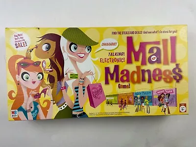 VTG Mall Madness Electronic Talking Board Game PIECES SEALED! MB 2005 COMPLETE • $49.99