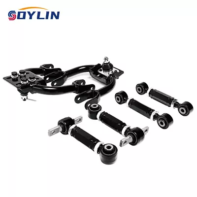 Front Upper Control Arms + Rear Camber Toe Arm For Civic EG 92-95 Integra 94-01 • $129.99