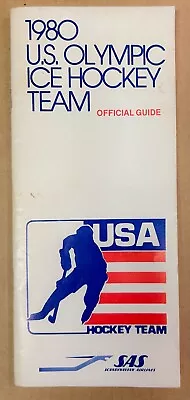 RARE! 1980 U.S. OLYMPIC HOCKEY TEAM Official Guide  Miracle On Ice  Herb Brooks • $99.99