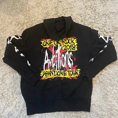 ONE OK ROCK Japan Tour 2018 Ambitions Official Pullover Hoodie Sweatshirt M Size • $44