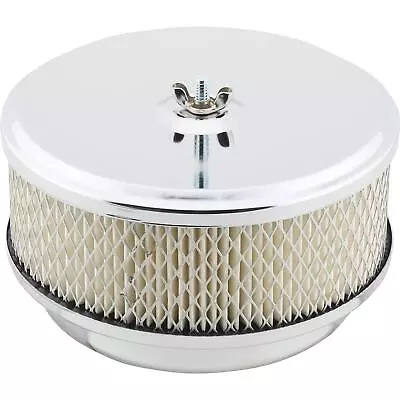 6-3/8 Inch Chrome Air Cleaner 2 Barrel Carb 2-5/8 Inch Neck Flame Retardant • $17.99