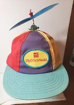 Vintage Fao Schwarz Hat By Interstellar Propeller Size Xl New With Tag Nos • $14.99