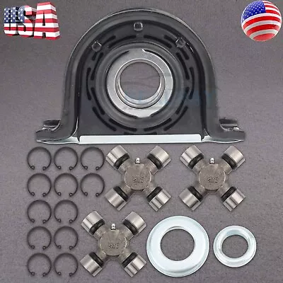 Driveshaft Carrier Bearing & U Joint Kit For Ford F250 F350 Super Duty V8 V10 • $55.97