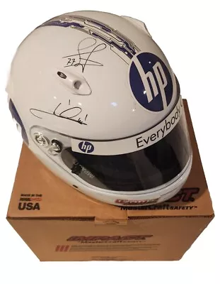 2 Seater Indie Car Mario Andretti Davie Hamilton Signed HP IMPACT USA HELMET L • $98.99