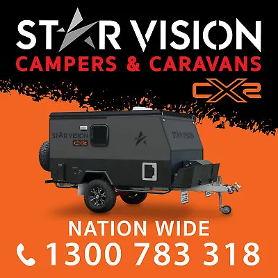 STAR VISION CX2 Pop-Top Hybrid Off Road Camper Trailer Caravan • $43990