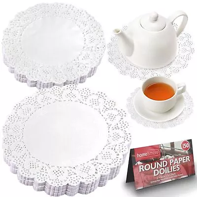 150-300 White Paper Doilies 5.5 3.5 Inch Round Lace Party Doylies Doyleys Doily • £4.99