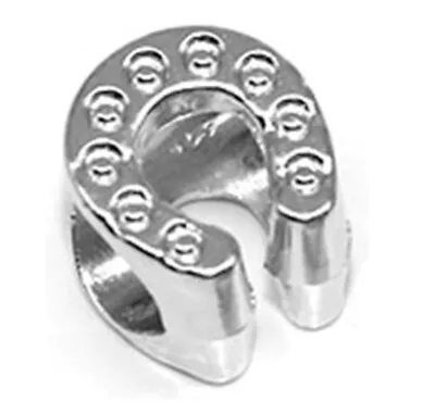£2.25 • Buy Silver Coloured Horseshoe Charm DIY Necklace / Bracelet Charm In Jewellery Gift 