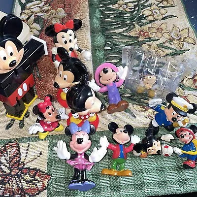 Disney Mickey Mouse & Friends 1-3  PVC Figures / Cake Toppers - Lot Of 12 • $0.99