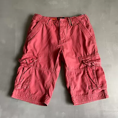 Superdry Shorts Mens 28 Cargo Pink Thick Japanese Style Core Lite • $16.77