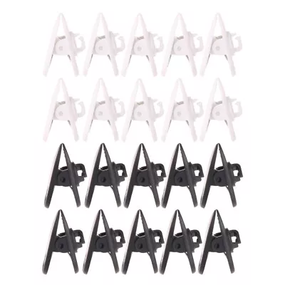 10 Pack Headphone Nip Clamps Holder Mount Wire Lapel Rotatable Clips • £5.05