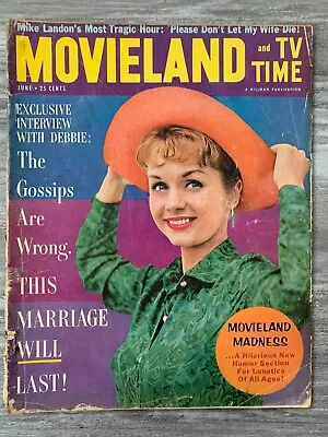 1961 June MOVIELAND Magazine GD+ 2.5 Debbie Reynolds / Michael Landon • $10.25