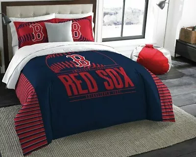 Boston Red Sox MLB Grand Slam 3 Piece King Comforter Set ~ New In Package • $87.95