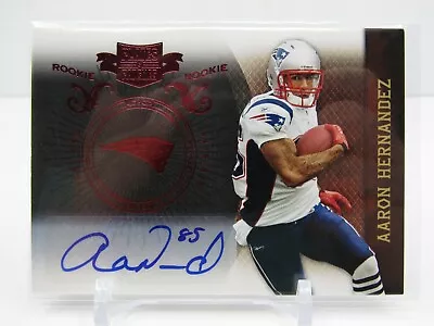 Aaron Hernandez 2010 Plates & Patches Rookie Rc Autograph Auto #311/549 • $124