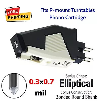 Phono Cartridge Elliptical Stylus Linear Tracking P Mount Turntables T4P Plug In • $75.35