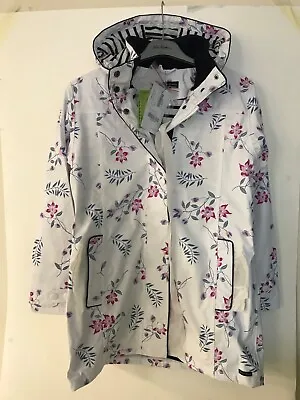 Captain Corsaire Womens 'Regate Ete' Waterproof Rain Coat Floral Size 12 (40) • £56