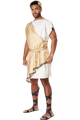 California Costume Greek God Toga Adult Men Medieval Roman Outfit 5121-179 • $21.21