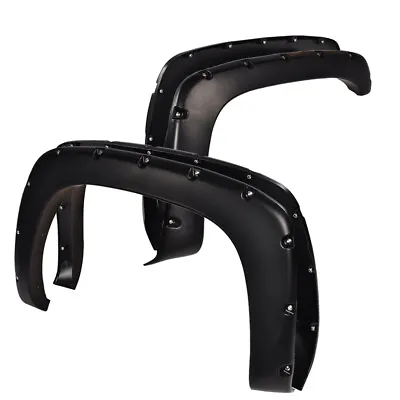 Fit For 1999-06 Chevy Silverado GMC Sierra Pocket Style Rivet Fender Flares 4PCS • $69.98