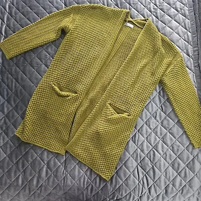 Matalan Ladies Knitted Green Knit Cardigan Size Medium 10/12 • £7.99