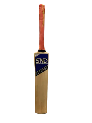 £11.99 • Buy SND Cricket Bat Tape Ball / Tennis Ball Bat Wooden LONG Handle Size ADULTS