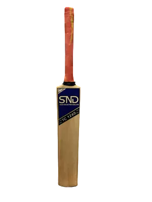 £11.99 • Buy SND Cricket Bat Tape Ball / Tennis Ball Bat Wooden LONG Handle Size ADULTS