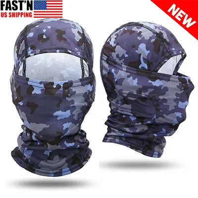 $8.89 • Buy Balaclava Face Mask UV Protection Ski Sun Hood Tactical Camo Masks For Men Women