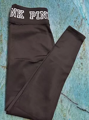 PINK Victorias Secret Black Leggings Womens Yoga Size Small Mint Condition • $16