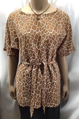 Merona Animal Print Top Womens Size S MGO230207/OB3 • $16.77