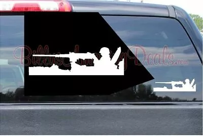 Army Gunner Tank Vinyl Decal USMC Soldier Gun American Military Combat Sticker • $10.07